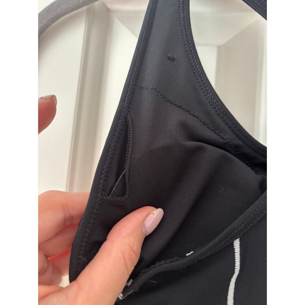Adidas Black Racerback Cropped Sports Tank XS - Picture 8 of 8